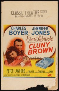 5r284 CLUNY BROWN WC '46 Charles Boyer, Jennifer Jones, directed by Ernst Lubitsch!