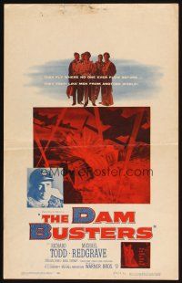 5r285 DAM BUSTERS WC '55 English WWII pilot Michael Redgrave, directed by Michael Anderson!