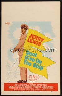 5r286 DON'T GIVE UP THE SHIP WC '59 full-length image of Jerry Lewis in Navy uniform!