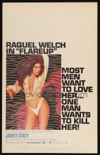 5r296 FLAREUP WC '70 most men want super sexy Raquel Welch, but one man wants to kill her!