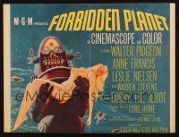 5r298 FORBIDDEN PLANET INCOMPLETE WC '56 classic art of Robby the Robot carrying sexy Anne Francis!