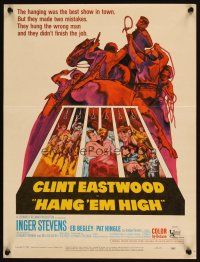 5r302 HANG 'EM HIGH WC '68 Clint Eastwood, they hung the wrong man, cool art by Kossin!
