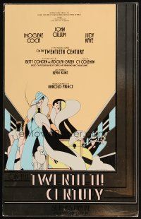 5r333 ON THE TWENTIETH CENTURY Broadway stage play WC '78 cool art, based on the Howard Hawks movie