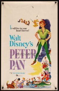 5r336 PETER PAN WC R69 Walt Disney animated cartoon fantasy classic, great full-length art!