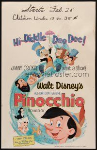 5r338 PINOCCHIO WC R62 Disney classic fantasy cartoon about a wooden boy who wants to be real!