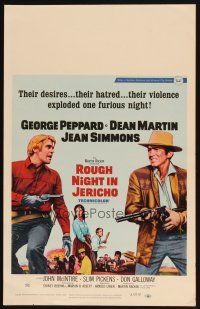 5r347 ROUGH NIGHT IN JERICHO WC '67 Dean Martin & George Peppard with guns drawn!