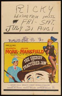 5r353 SHERIFF OF FRACTURED JAW WC '59 sexy burlesque Jayne Mansfield, sheriff Kenneth More!