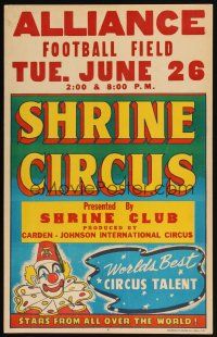 5r354 SHRINE CIRCUS WC '60s World's Best Circus Talent, stars from all over the world!