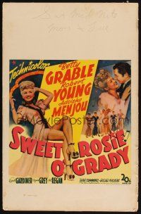 5r365 SWEET ROSIE O'GRADY WC '43 sexy full-length Betty Grable, Robert Young, Adolphe Menjou