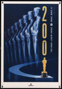 5w037 73RD ACADEMY AWARDS SUNDAY, MARCH 25, 2001 1sh '01 cool design & image of Oscar!