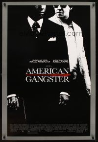 5w058 AMERICAN GANGSTER DS 1sh '07 Denzel Washington, Russell Crowe, Ridley Scott directed!