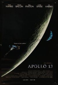 5w068 APOLLO 13 int'l advance 1sh '95 directed by Ron Howard, Tom Hanks, Kevin Bacon & Bill Paxton!