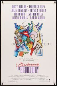 5w140 BLOODHOUNDS OF BROADWAY 1sh '89 Howard Brookner directed, cool art!