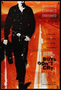 5w151 BOYS DON'T CRY DS 1sh '99 Hilary Swank, true story about finding the courage to be yourself!