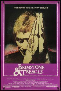 5w156 BRIMSTONE & TREACLE 1sh '82 Richard Loncraine directed thriller, art of Sting!