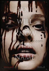 5w168 CARRIE teaser DS 1sh '13 cool image of bloody Chloe Grace Moretz in the title role!