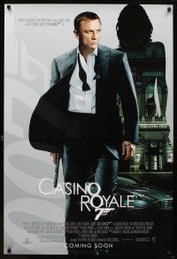 5w171 CASINO ROYALE advance DS 1sh '06 cool image of Daniel Craig as James Bond!