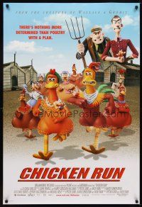 5w179 CHICKEN RUN DS 1sh '00 Peter Lord & Nick Park claymation, poultry with a plan!