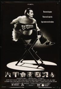 5w271 ED WOOD DS 1sh '94 Tim Burton, Johnny Depp in the director's chair, mostly true!