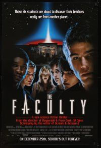 5w293 FACULTY advance 1sh '98 Elijah Wood & Josh Hartnett find out their teachers are aliens!