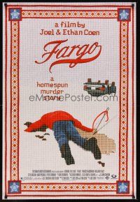 5w300 FARGO DS 1sh '96 a homespun murder story from the Coen Brothers, great image!