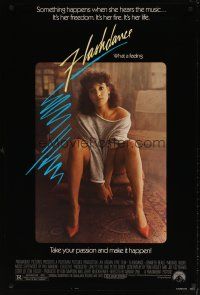 5w314 FLASHDANCE 1sh '83 sexy dancer Jennifer Beals, take your passion and make it happen!