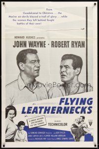 5w321 FLYING LEATHERNECKS military 1sh R60s air-devils John Wayne & Robert Ryan, Howard Hughes!