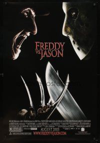 5w329 FREDDY VS JASON advance DS 1sh '03 cool image of horror icons, ultimate battle!