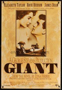 5w350 GIANT DS 1sh R96 James Dean, Elizabeth Taylor, Rock Hudson, directed by George Stevens!