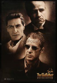 5w357 GODFATHER DVD COLLECTION video 1sh '01 Godfather trilogy, bring the family home on DVD!