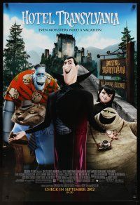 5w400 HOTEL TRANSYLVANIA advance DS 1sh '12 where monsters go to get away from it all!