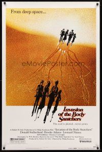 5w434 INVASION OF THE BODY SNATCHERS advance 1sh '78 Kaufman classic remake of deep space invaders!