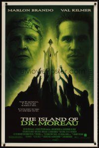 5w439 ISLAND OF DR. MOREAU 1sh '96 Val Kilmer, Marlon Brando, John Frankenheimer