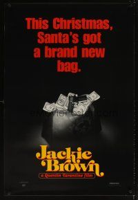 5w447 JACKIE BROWN teaser 1sh '97 Quentin Tarantino, Santa's got a brand new bag!