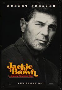 5w443 JACKIE BROWN teaser 1sh '97 Quentin Tarantino, close-up of Robert Forster!