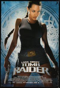 5w470 LARA CROFT TOMB RAIDER advance 1sh '01 sexy Angelina Jolie, from popular video game!