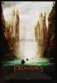 5w505 LORD OF THE RINGS: THE FELLOWSHIP OF THE RING advance DS 1sh '01 J.R.R. Tolkien, Argonath!