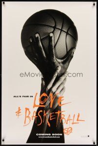 5w515 LOVE & BASKETBALL teaser DS 1sh '00 Gina Prince-Bythewood, great black & white image!