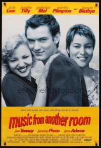 5w555 MUSIC FROM ANOTHER ROOM DS 1sh '98 great image of Jude Law, Gretchen Mol, Jennifer Tilly!