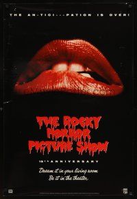 5w643 ROCKY HORROR PICTURE SHOW video 1sh R90 classic close up lips image, a different set of jaws!