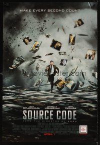 5w683 SOURCE CODE advance DS 1sh '11 cool image of Jake Gyllenhaal on the run!