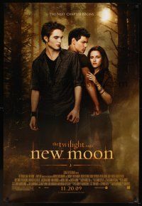 5w763 TWILIGHT SAGA: NEW MOON advance DS 1sh '09 Kristen Stewart, Robert Pattinson, Taylor Lautner!