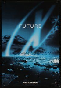5w794 X-FILES style B teaser 1sh '98 David Duchovny, Gillian Anderson, Martin Landau, future!