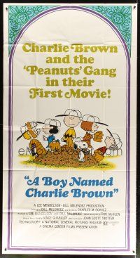 5s612 BOY NAMED CHARLIE BROWN 3sh '70 baseball art of Snoopy & the Peanuts by Charles M. Schulz!