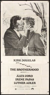 5s618 BROTHERHOOD 3sh '68 Kirk Douglas gives the kiss of death to Alex Cord!