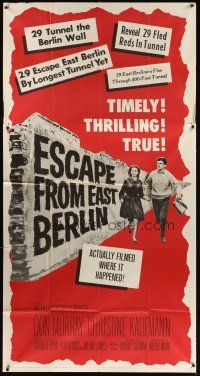 5s667 ESCAPE FROM EAST BERLIN 3sh '62 Robert Siodmak, escape from communist East Germany!