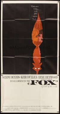 5s684 FOX 3sh '68 Sandy Dennis, Kier Dullea, Anne Heywood, cool art by L & D Dillon!