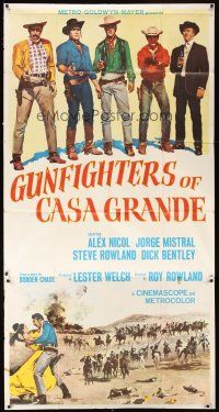 5s700 GUNFIGHTERS OF CASA GRANDE 3sh '65 cowboys Alex Nicol, Jorge Mistral, & Steve Rowland!