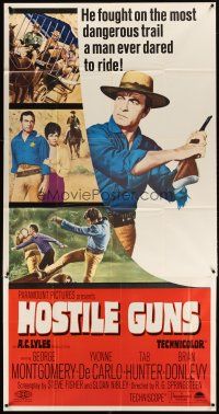 5s719 HOSTILE GUNS 3sh '67 George Montgomery fought the most dangerous trail a man ever dared!