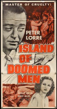 5s732 ISLAND OF DOOMED MEN 3sh R55 Peter Lorre is the master of cruelty, Rochelle Hudson
